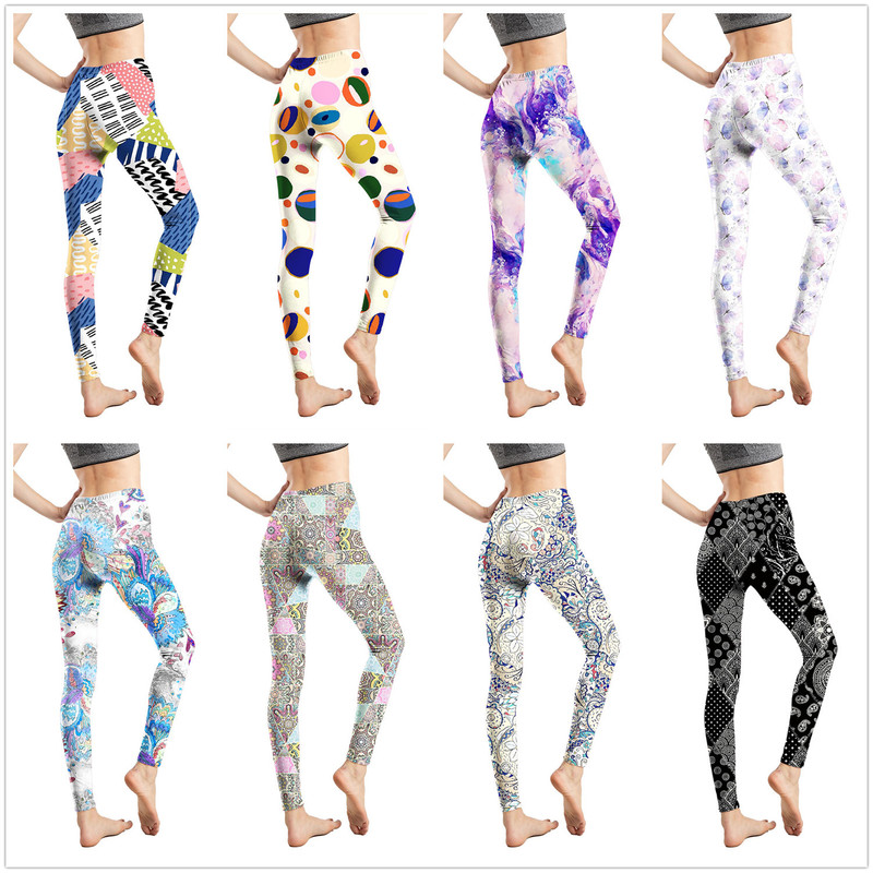 9604 cross-border retro geometric National Wind printing leggings skin-friendly comfortable soft sanding Milk leggings 9604 cross-border retro geometric National Wind printing leggings skin-friendly comfortable soft sanding Milk leggings