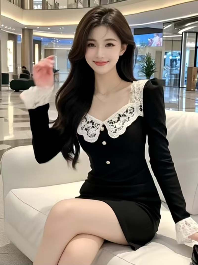 Sexy design lace fashionable fitted bodysuit