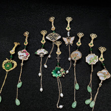 國潮新中式旗袍壓襟流蘇掛飾胸針別針高級感胸花女飾品新配飾批發
