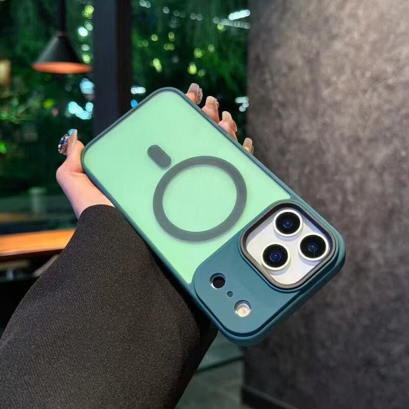 柔彩肤感磁吸适用iPhone17promax手机壳磨砂半透苹果16防摔保护套|undefined