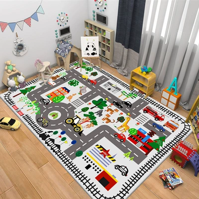 Area Kindergarten Living Room Early — Avtomobil döşəmə paspasları - qybr-15347-80x120cm-crystal-velvet