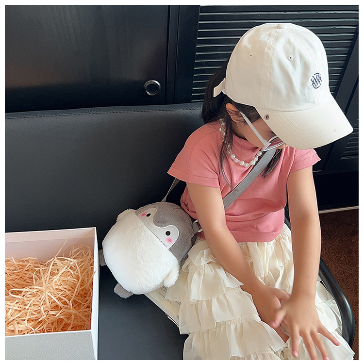 2023 Fashionable new cute cartoon children's trendy bags, plush bags, single-shoulder bags, animal bags, coin purges, and cosmetic bags undefined
