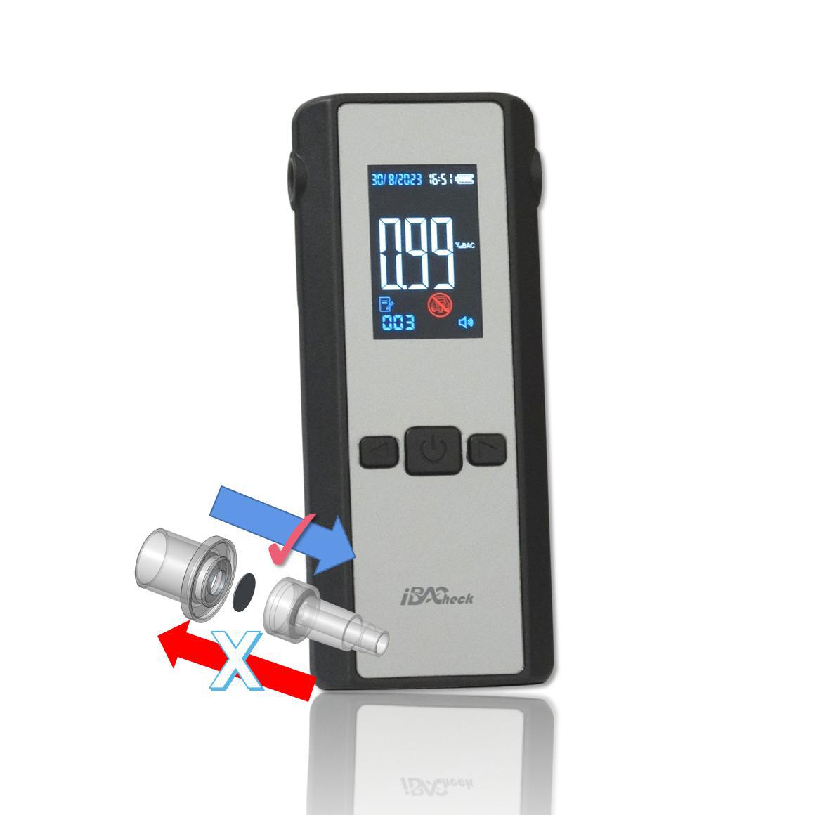 跨境电化学酒精测试仪带中英日语音提示可充电3.7V350mAH /AA2098