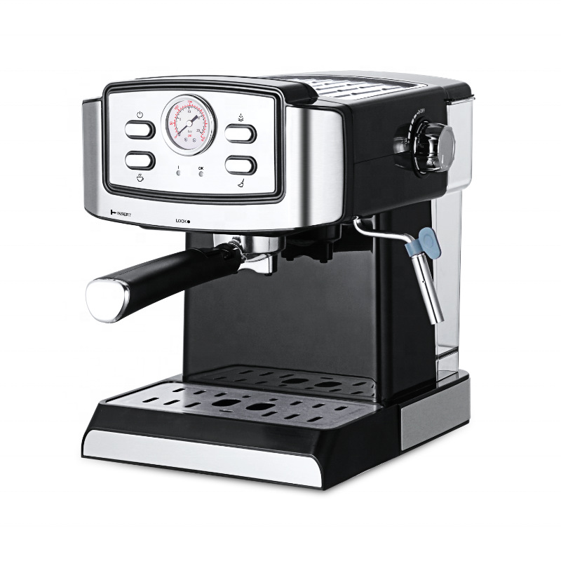 Máquina de café espresso semiautomática de bombeo de 15 bar, cápsula de café en polvo, burbujas de leche, pequeña máquina doméstica todo en uno