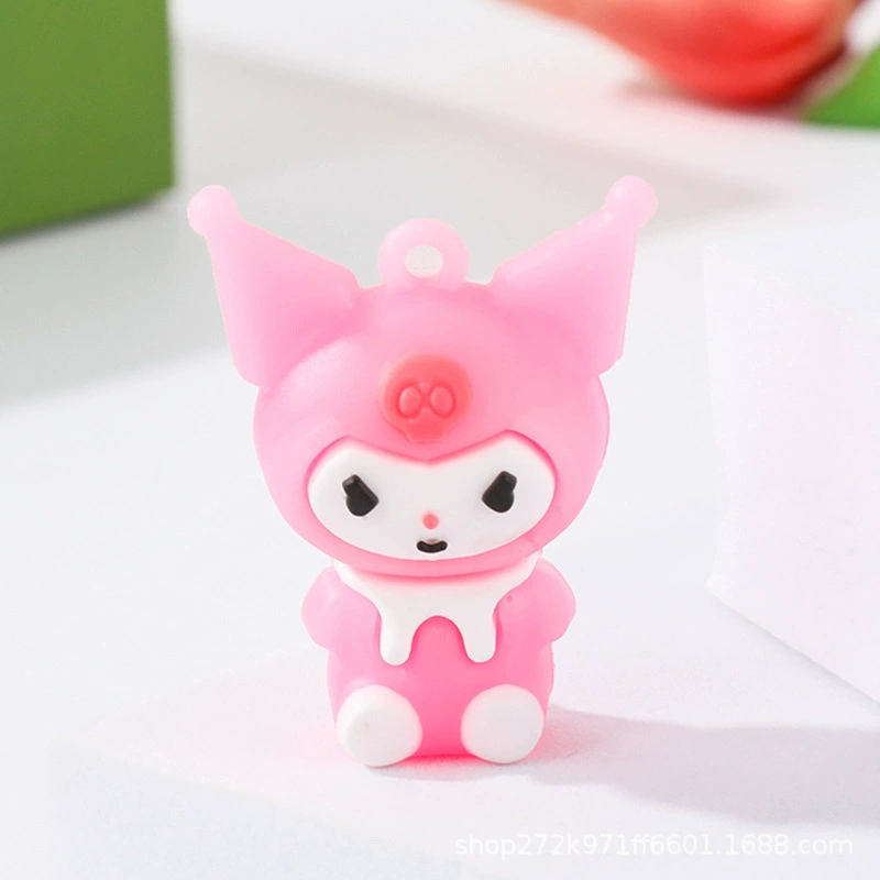 Ключница (Sanrio) кулон из силикона Kuromi, милый рождественский талисман, 3 × 1 × 4 см, assorted