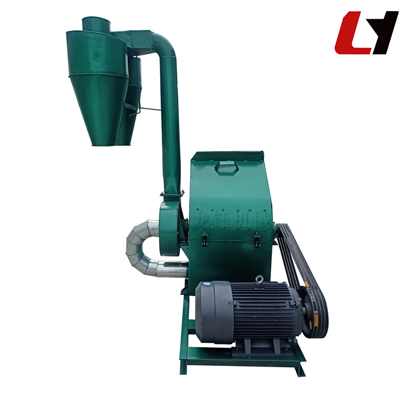 风机式玉米秸秆稻草粉碎机 多功能菌菇食用菌装袋玉米芯粉碎机