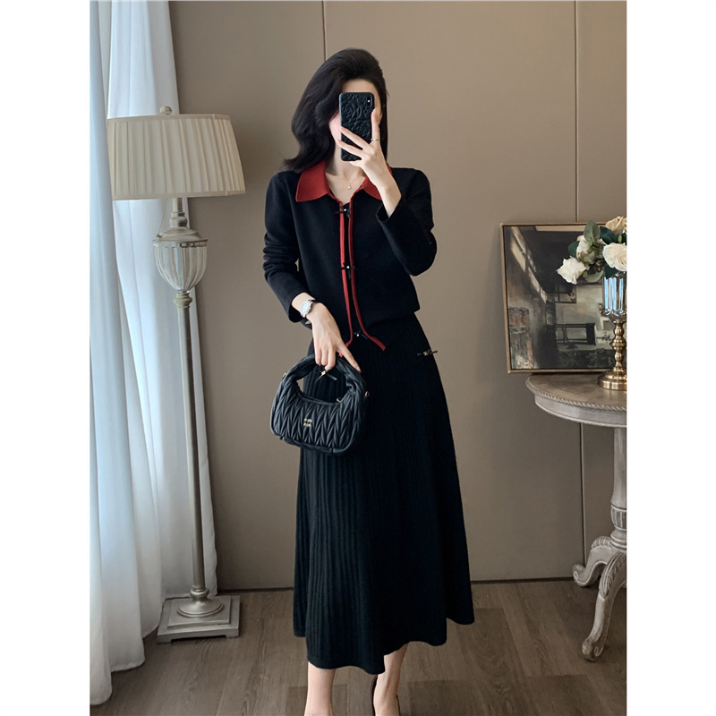 深圳南油小香风套装裙女2025新款秋季高级感高端小洋装两件套裙子|undefined