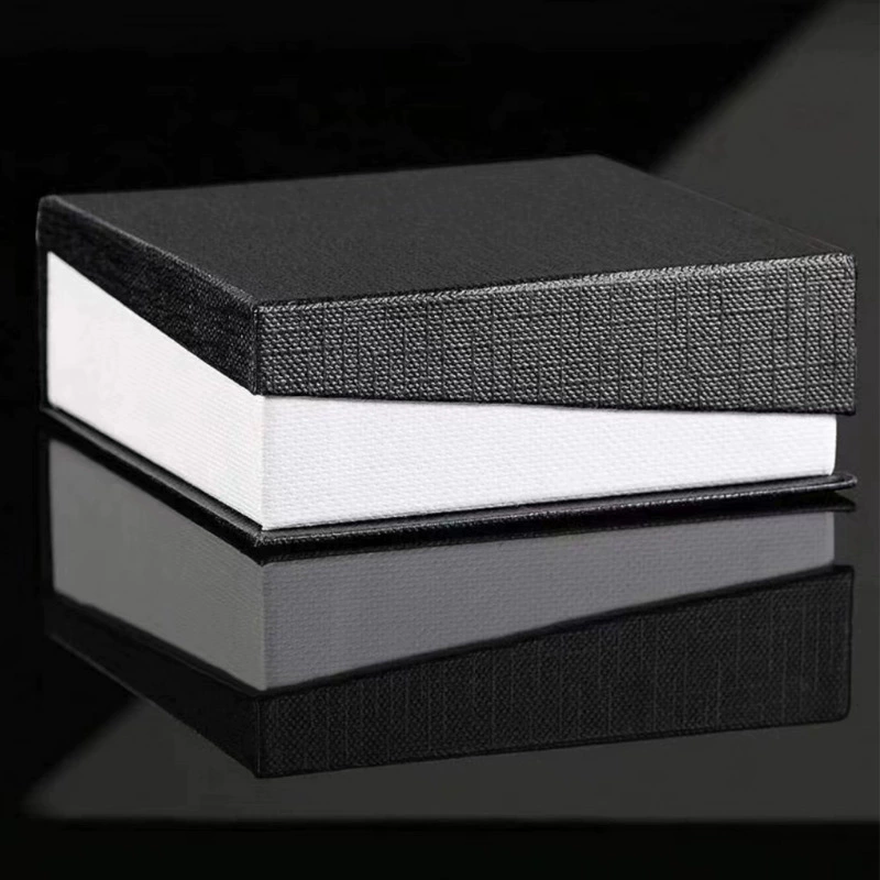 Трансграничная черно-белая скошенная флип Подарочная коробка цельная доставка ожерелье кольцо серьги кулон Ювелирная коробка производитель