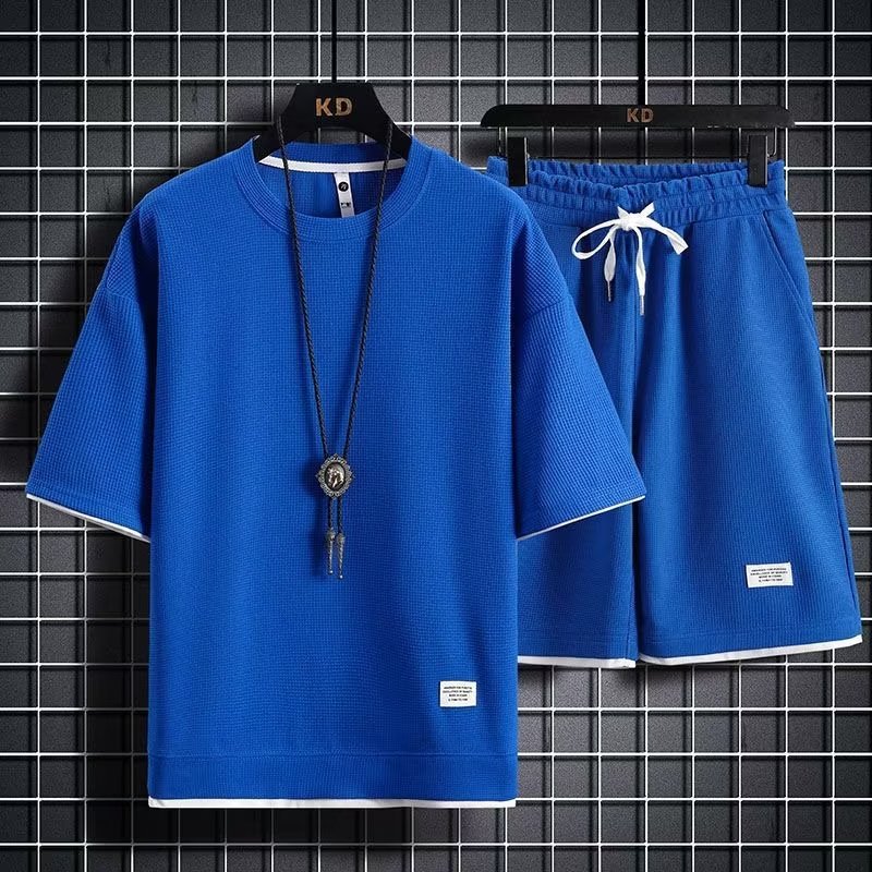 Fuente de fábrica simple traje casual de moda en verano cinco manga temperamento literatura y arte perezoso estilo de tendencia japonesa