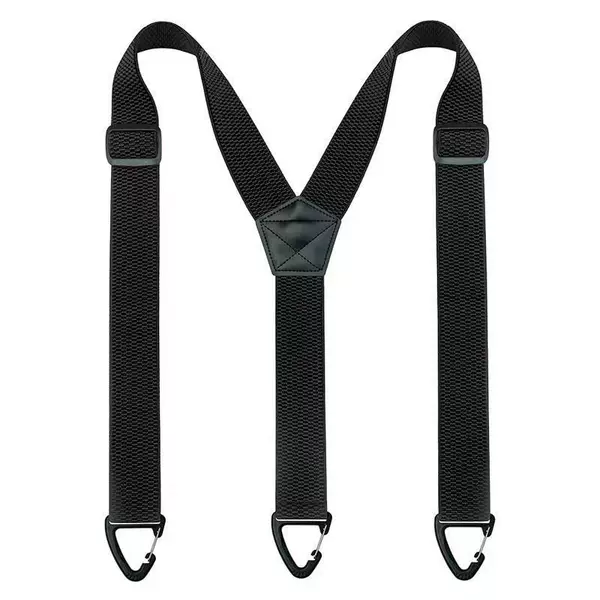3-Clip Elastic Suspenders 4cm Unisex Adjustable Plastic Triangle Hook Buckle Non-Slip Sports Elastic Suspenders