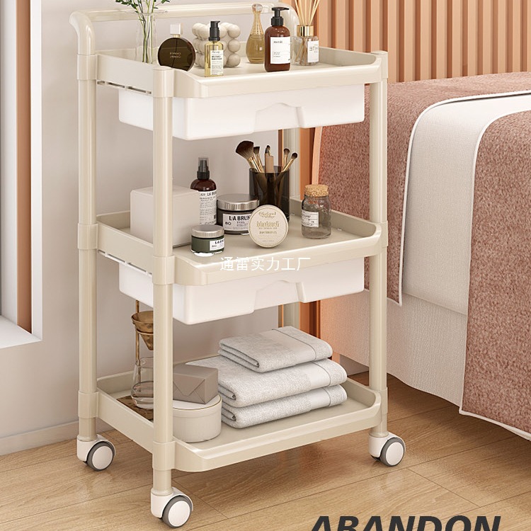 carro de belleza, carro de herramientas, carro de herramientas de belleza, carro de bordado de dos capas.