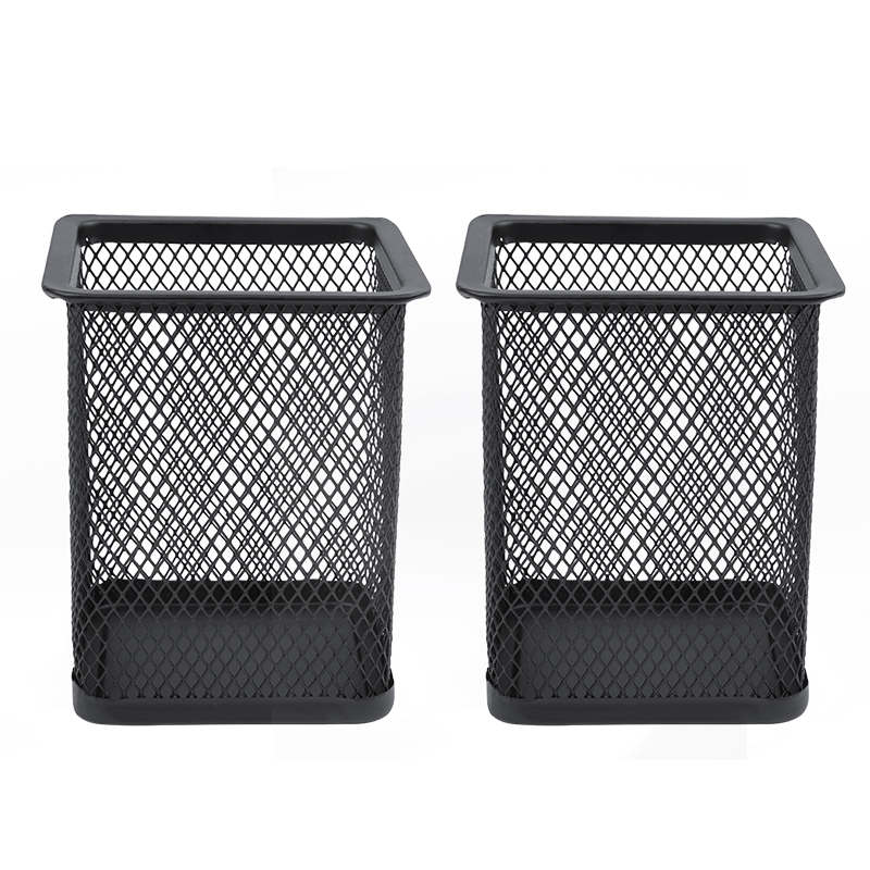 사각 철 그물 펜 홀더 (2 개)