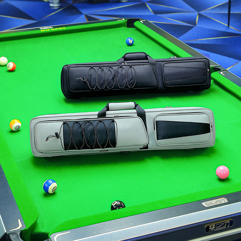 跨境桌球杆包黑八1/2杆7球9孔杆桶便携式杆包杆桶斯诺克杆袋杆桶