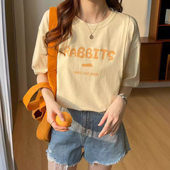 短袖哺乳衣外出孕婦T恤款夏季餵奶上衣服t恤外穿期半袖產後春夏裝