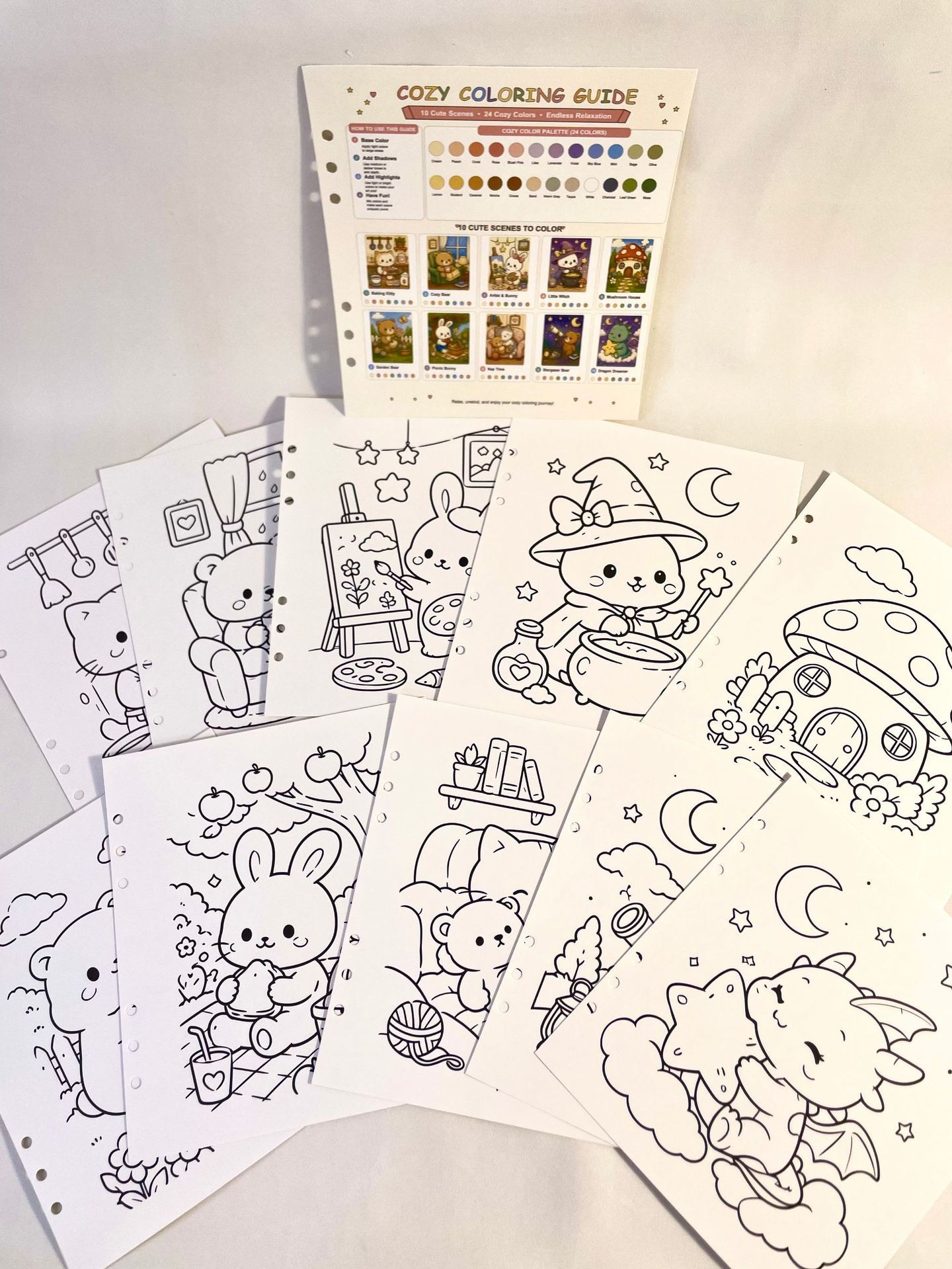 丙烯绘画本马克笔套装DIY绘画涂色本手工美术用品礼盒学生水彩笔