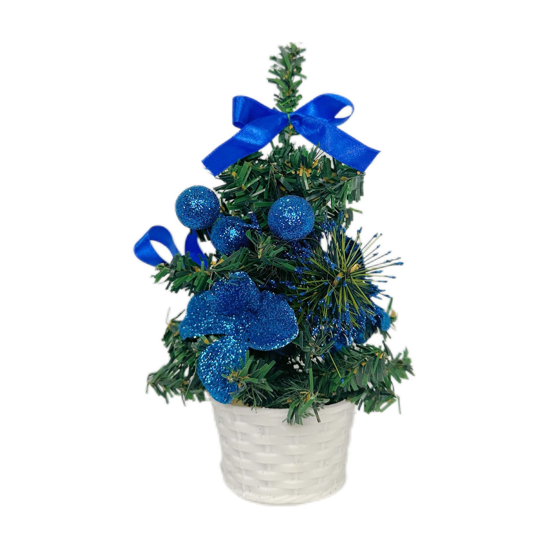 Transfronterizos nueva decoración de Navidad mini escritorio pequeño árbol de Navidad pequeño conjunto de decoraciones de pvc diseño de escena