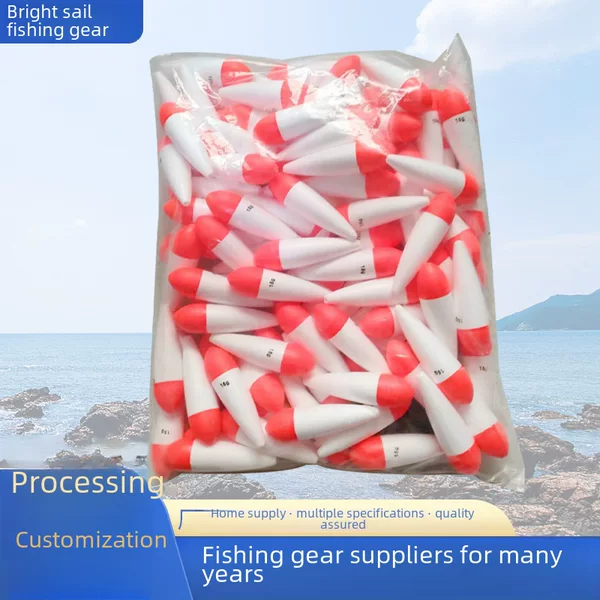 Cross-Border red and white floating EVA foam hard foaming medium-long long long-cast fish floating export floating buoyancy fish floating