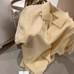 韓国系純色の氷糸ニット半袖2025夏の女性poloシャツの小柄な短いファスナーの襟の上着は薄いです。