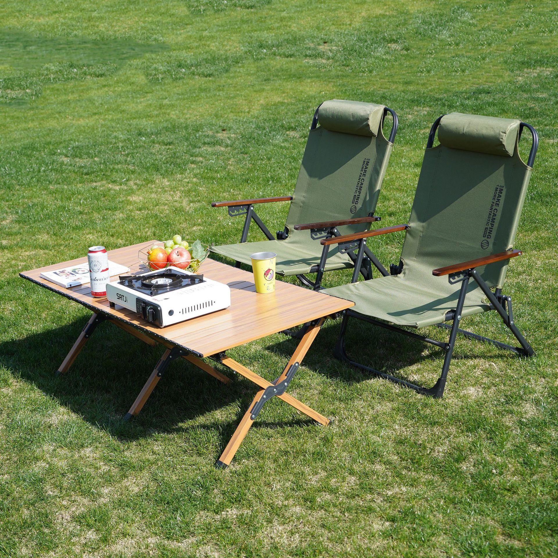 Outdoor Folding Camping Picnic Chair Portable Adjustable Fishing…