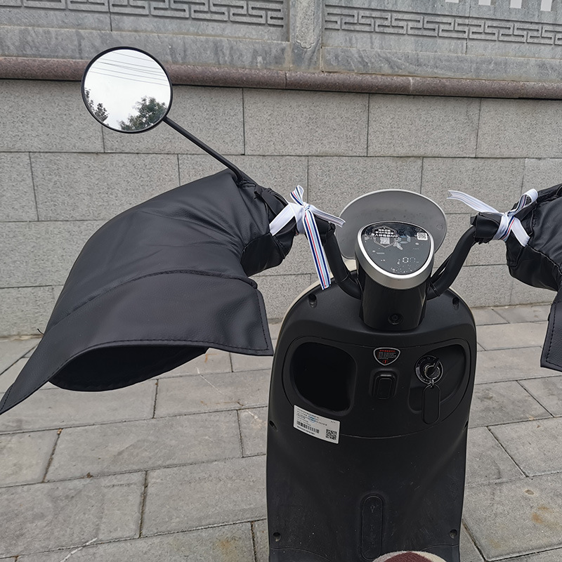 전기차 배터리차 방수 핸들커버 오토바이 장갑 방한 라이딩 남성용 겨울용 플리스 안감 두꺼운 방수 방풍