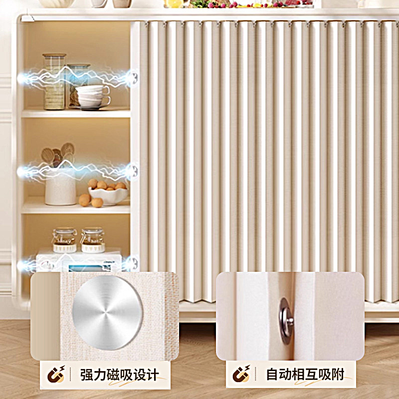 Gabinete plegable cortina de bloqueo gabinete de cocina impermeable y sin perforaciones gabinete de almacenamiento de artículos diversos cortina de tela fea a prueba de polvo