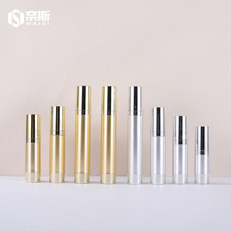 小样分装瓶厂家批发 便携式电镀真空瓶  喷雾乳液鸡嘴真空瓶