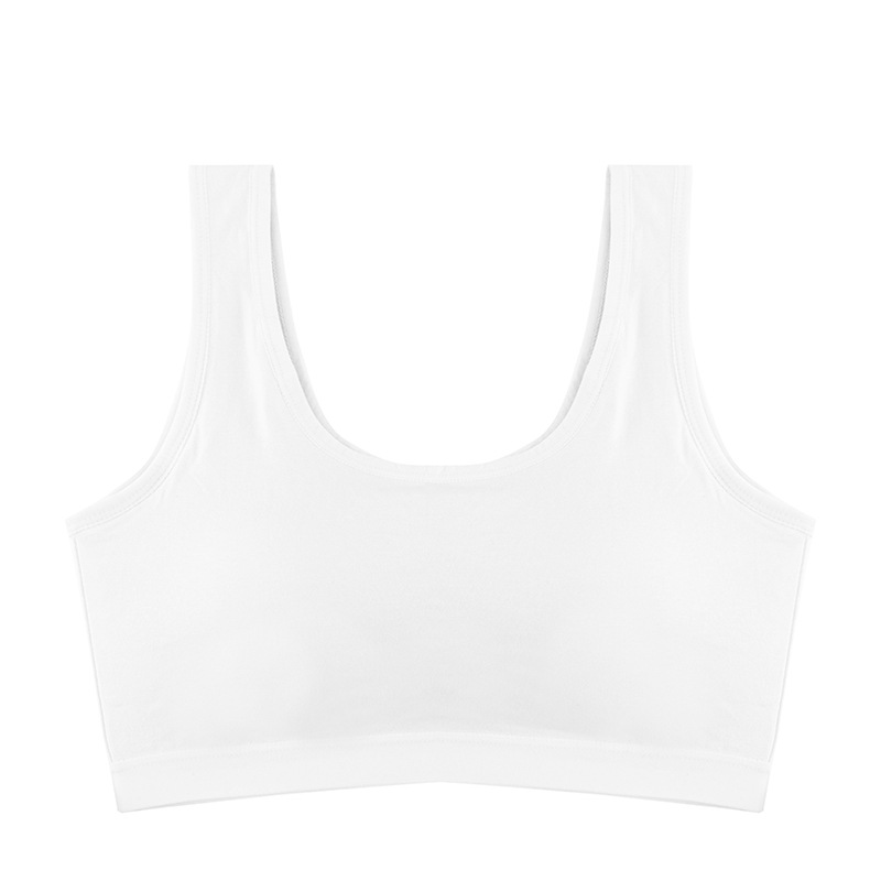 Belleza espalda ropa interior Mujer de una pieza en el pecho sin anillo de acero pequeño pecho empujar hacia arriba chaleco anti-caída chica sujetador verano