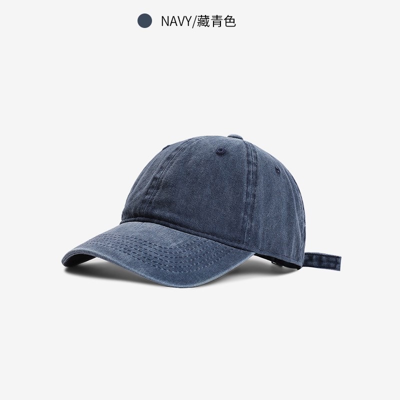 Gorra de béisbol de algodón lavado para niños, estilo casual unisex primavera/verano