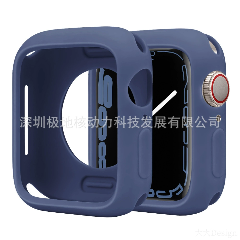 Защитный чехол для Apple Watch, совместимый с Apple Watch, цвета конфет, Applewatchs9ultras87-го поколения, мягкий силиконовый чехол