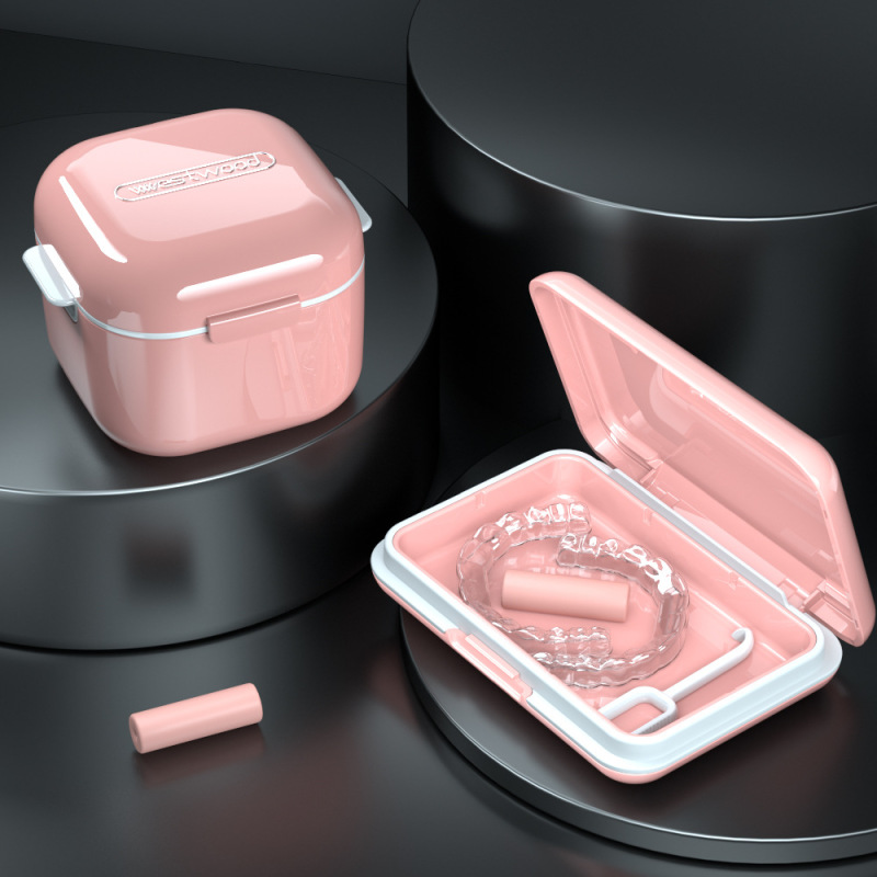 Westwood ソークオフボックス 義歯収納ボックス インビジブルブレース 歯の収納ボックス クリーニングボックス|undefined
