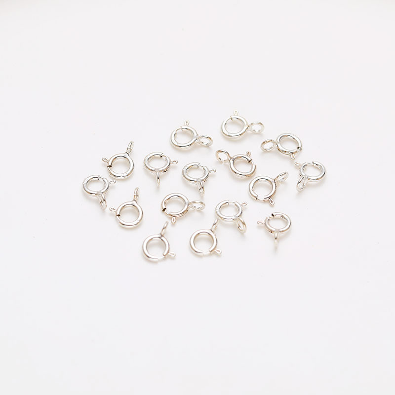 10 PCS/Package Sterling Silver Solid Color Jewelry Buckle Simple Style display picture 3