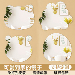 Acrylic mirror self-adhesive wall home creative dressing full-length mirror wholesale desktop diy makeup mirror soft mirror