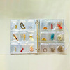 Independent station explosion TranSparent Jewelry Storage Book transparent jewelry storage book