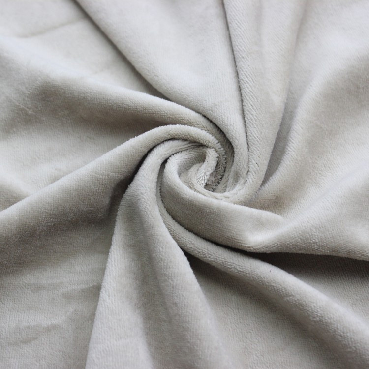 220gsm 32SCVC单面天鹅绒 针织涤棉天鹅绒 纯色绒布沙发抱枕面料