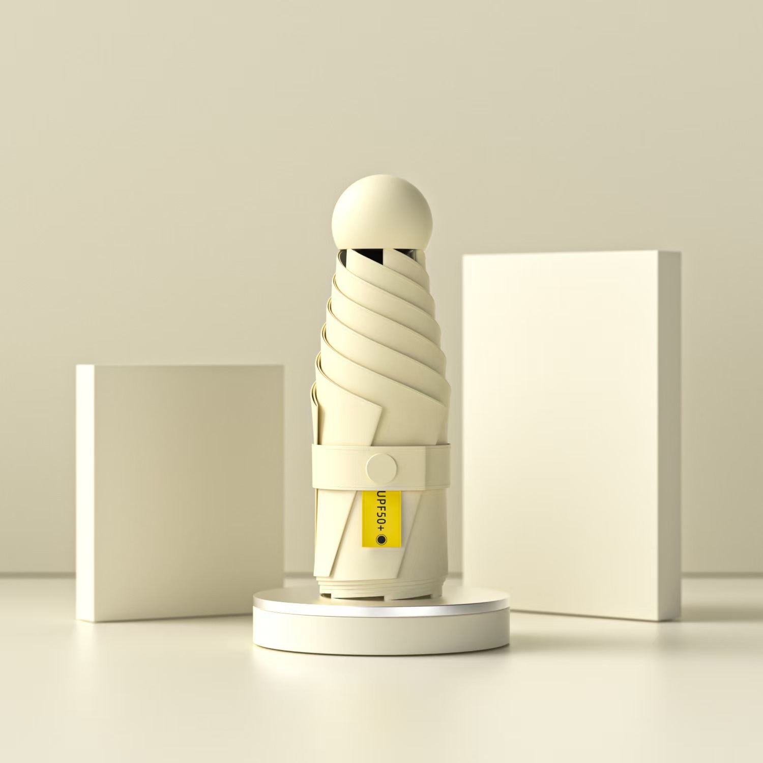 50% de descuento en pegamento negro mini paraguas de cápsula portátil a prueba de sol hembra a prueba de sol a prueba de rayos UV paraguas a prueba de lluvia de doble uso compacto