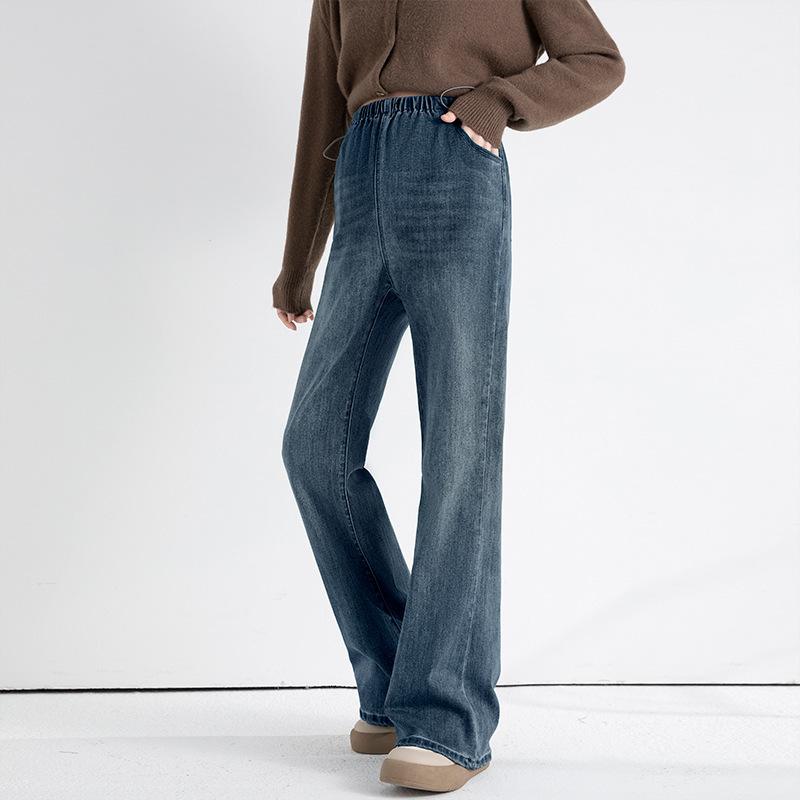 90507 Maternity Pants High-Quality Stretch Denim Jeans with Pockets Drawstring Flared Pants for Outdoor Wear Casual Belly Support Pants 90507 Maternity Pants High-Quality Stretch Denim Jeans with Pockets Drawstring Flared Pants for Outdoor Wear Casual Belly Support Pants