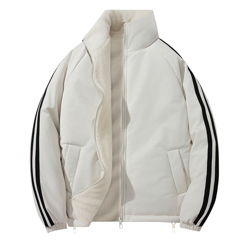 Double-sided Lambswool Padded Jacket For Men And Women Warm Coat_voghion.com