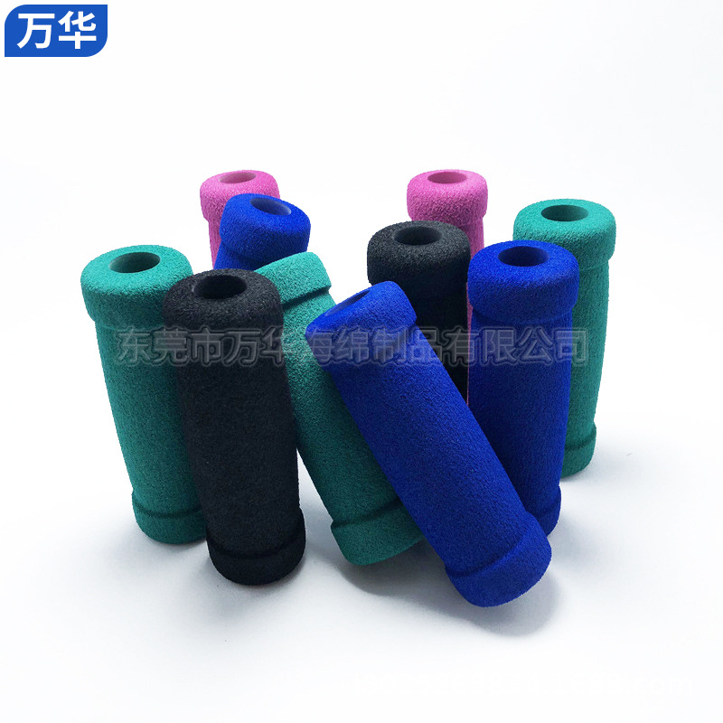 厂家批发NBR磨面光面海绵管橡塑登山棒把套 山地自行车把套