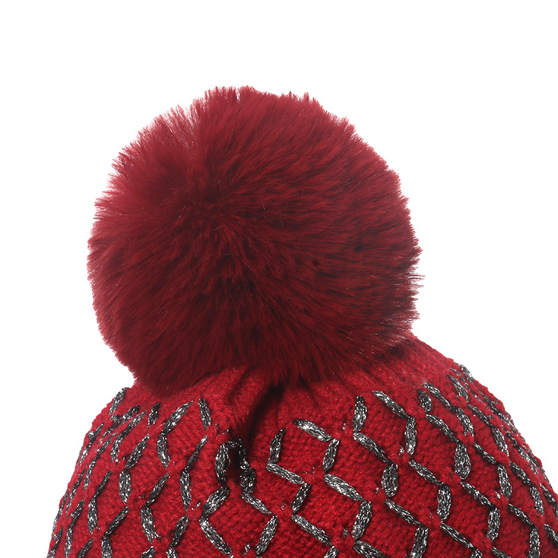 Women's Fashion Solid Color Pom Poms Eaveless Wool Cap display picture 3