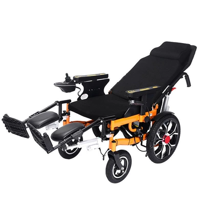 Electric Wheelchair Folding Lightweight Widening Fat People Disabled Intelligent Automatic Special Reclining Sopper (Qatlanan elektrik velosipedlər) - 24v12a-lead-acid-battery