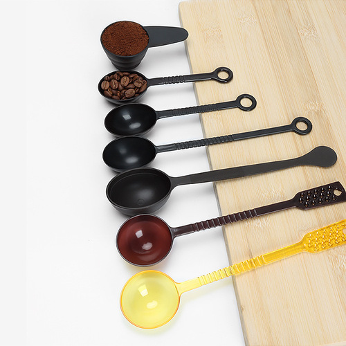 Acrylic fruit powder spoon plastic stirring stick small spoon milk tea shop ounce creamer spoon coffee bean powder measuring spoon 15g
