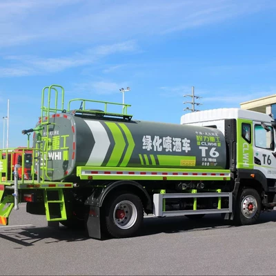 Suvarma maşınları 12-cubic-meter green landscaping spray truck, optional