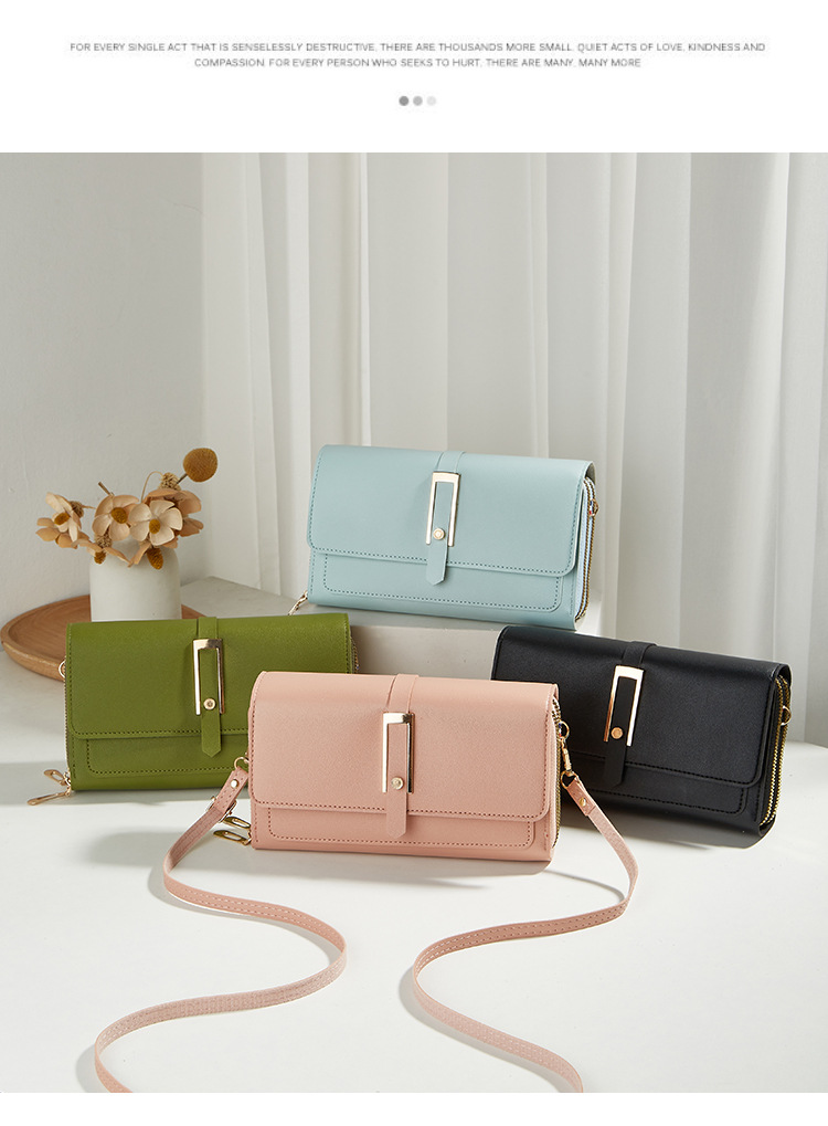 150g Weight Synthetic Leather Lining Material Women's Medium Pu Leather Solid Color Vintage Style Classic Style Square Magnetic Buckle Crossbody Bag
