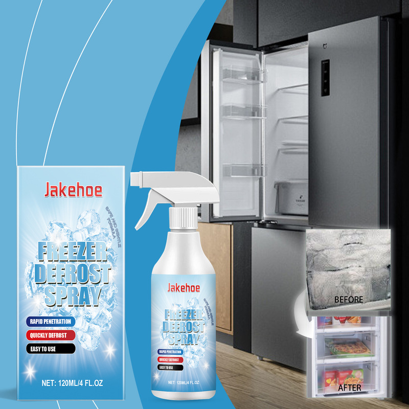 Jakehoe Freezer Defrosting Spray Household Refrigerator Freezer Ice Maker Defrosting and Thawing Multi-Purpose Cleaning Spray