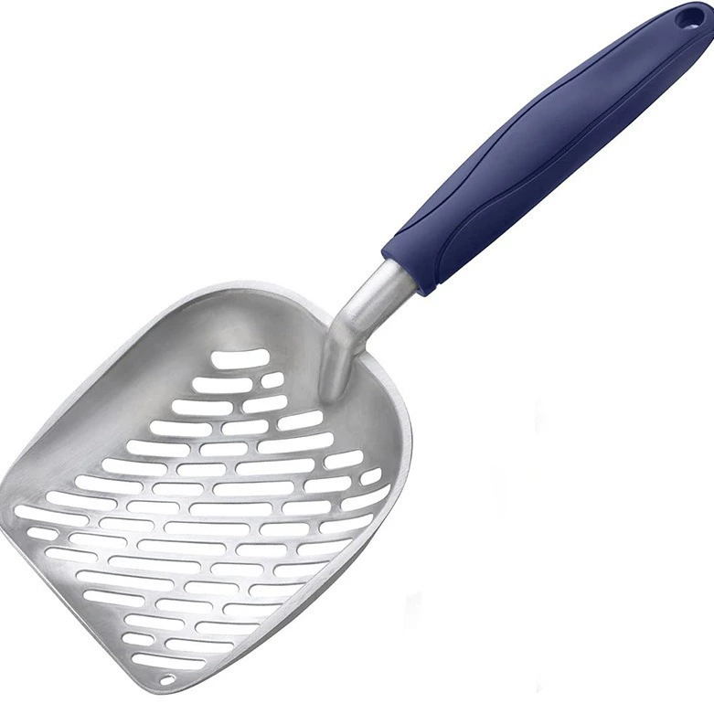 Фабрика прямых продаж трансграничные новые домашние животные алюминиевый сплав кошачий лопатка большие отверстия cat litter scooper