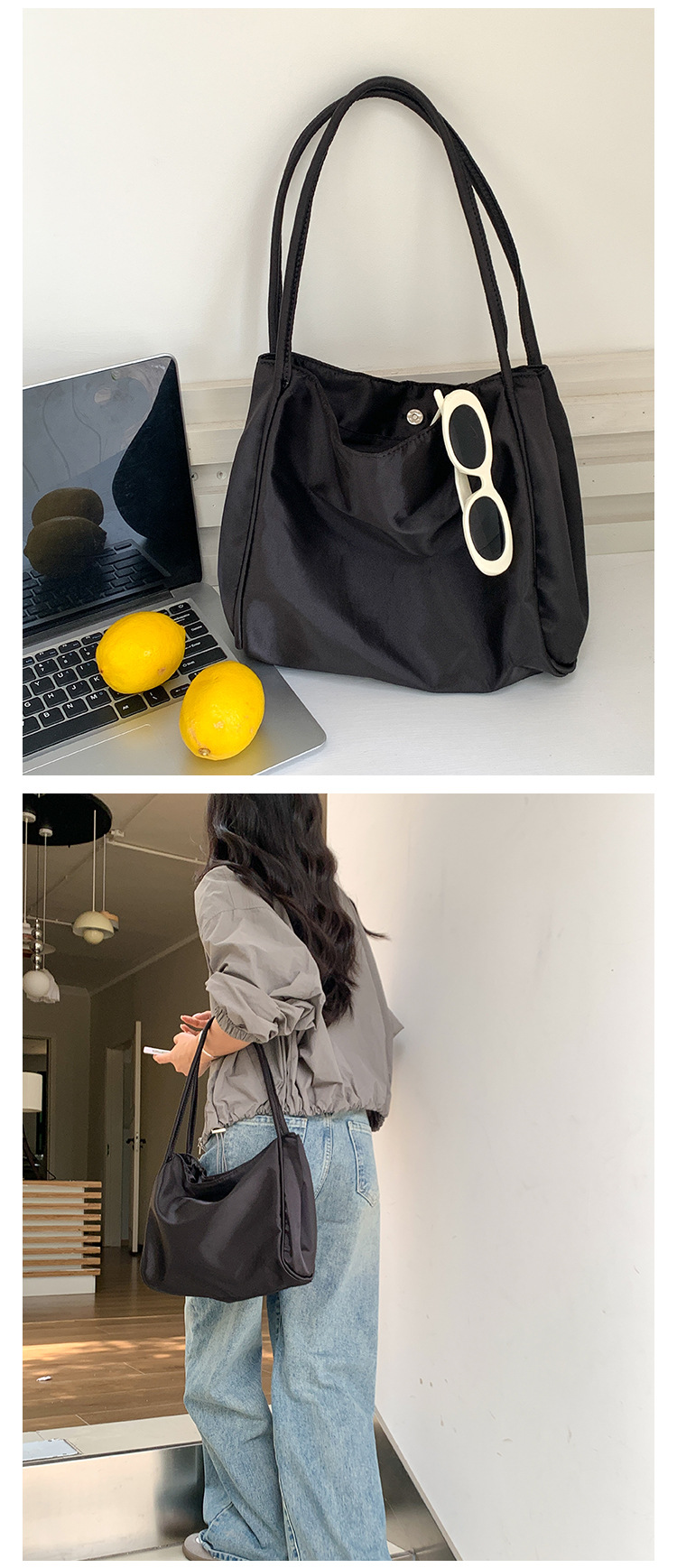 Nuova borsa a tracolla di alta qualità per la comunicazione sensoriale, borsa tote frequente, grande capacità per le donne, nylon casual di nicchia, versatile_voghion.com