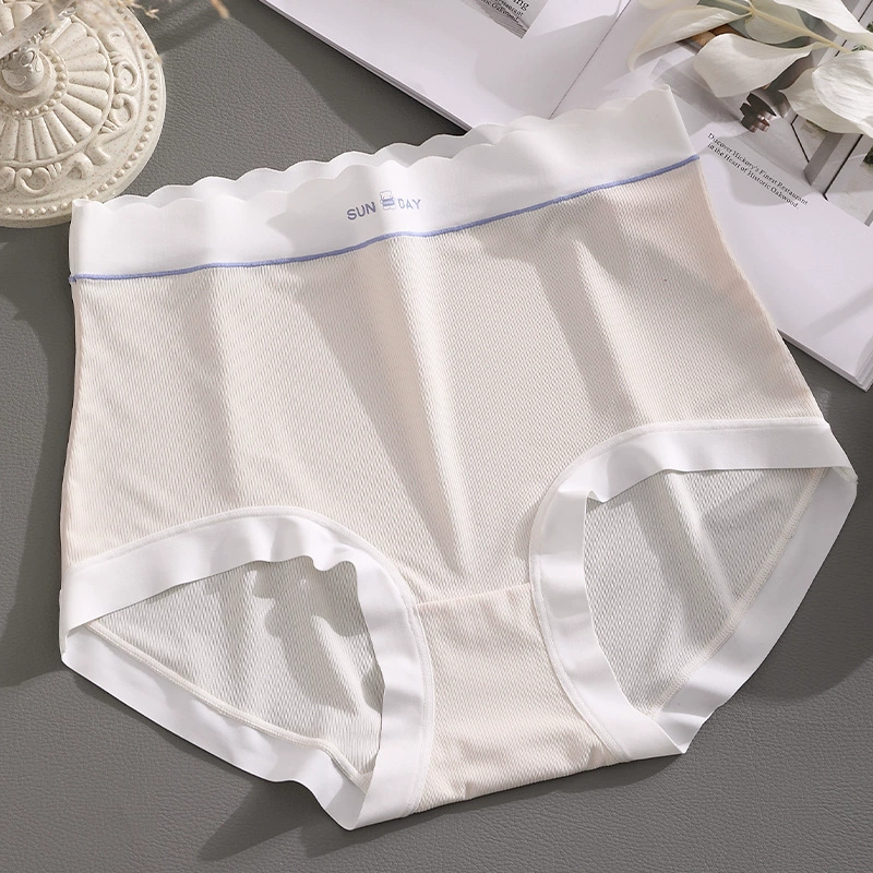 Женские шелковые нижнее белье/очевидно: underwear high-waist trousers? Перевод: Женские шелковые брюки с высокой талией, дышащий хлопковый пояс, антибактериальные, плюс сайз