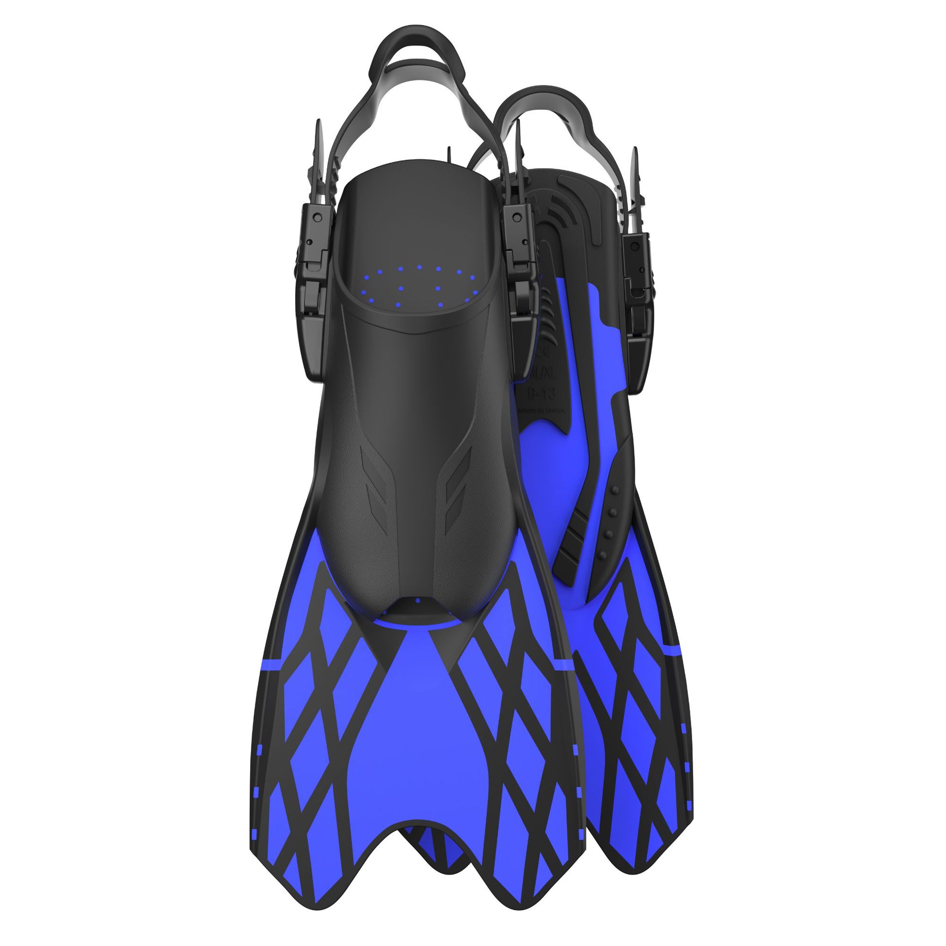 Cross-Border Spot Professional Snorkeling Freestyle Training Fins Silicone Fins Snorkeling Suit Fins Wholesale