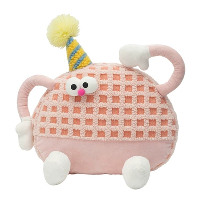 Plush Monster Car Headrest Headrest - plush-little-monster-pink-waist
