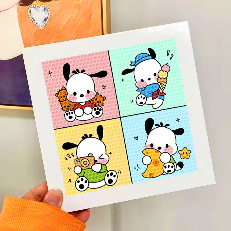 Nuevo dibujo de diamante infantil de labu diy pegatinas de diamante con marcos de fotos hechas a mano diy puzzle pegatinas de mampostería image 46